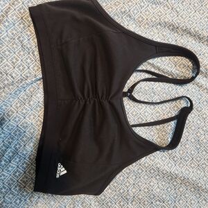 Adidas Black Eco-Friendly Sports Bra